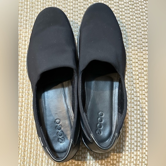 ECCO Rise GoreTex Leather Waterproof Comfort Walking Shoe Slip On Wedge US 8-8.5 - Picture 3 of 10